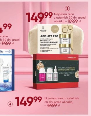 Zestaw kosmetyków SOLVERX AGE RESET serum do twarzy 30 ml + krem do twarzy 50 ml + krem-maska nocna 50 ml promocja w Super-Pharm
