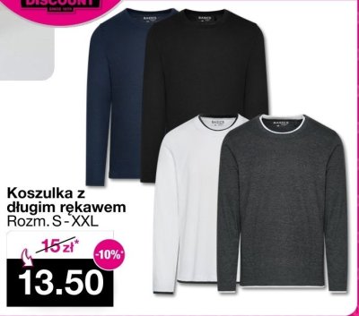 Koszulka z długim rękawem Rozm. S - XXL promocja w Woolworth