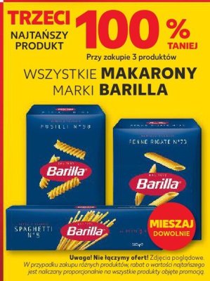 Makaron różne rodzaje promocja w Kaufland
