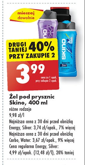 Żel pod prysznic energy Skino promocja