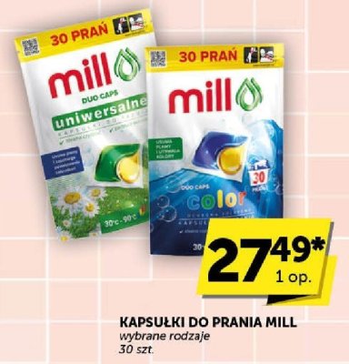 Kapsułki do prania Mill wybrane rodzaje promocja w Groszek
