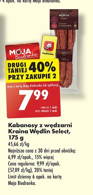 Kabanosy z wędzarni Kraina wędlin select promocja