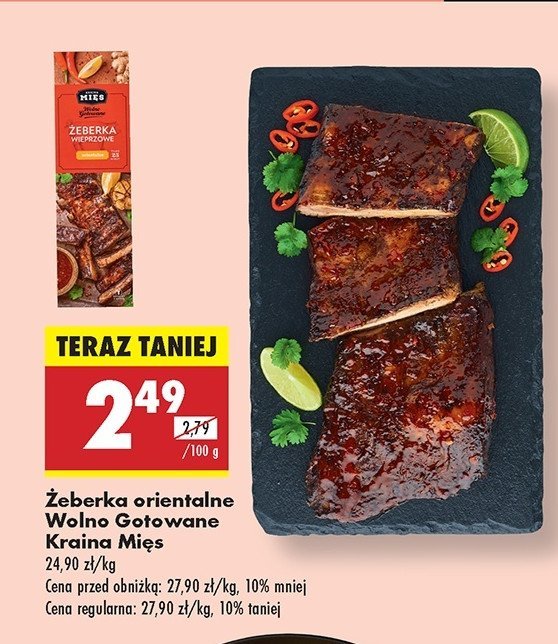 Żeberka wieprzowe orientalne wolno gotowane Kraina mięs promocja