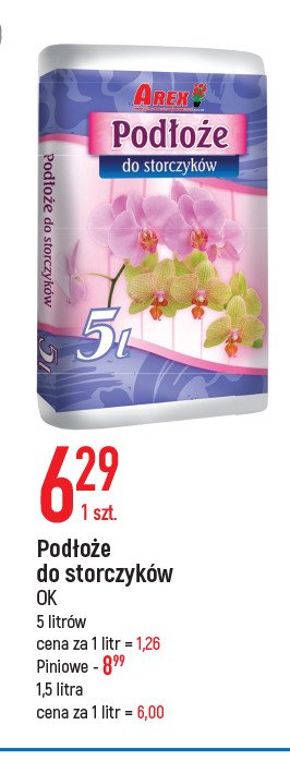 Podłoże piniowe z mikroryzą do storczyków Arex promocja