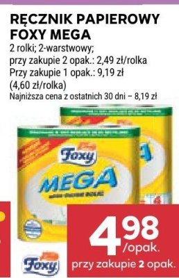 Ręcznik papierowy Foxy Mega promocja w Stokrotka