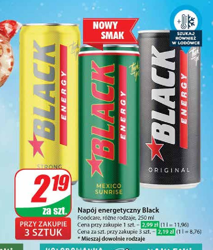 Napój mexico Black energy promocja