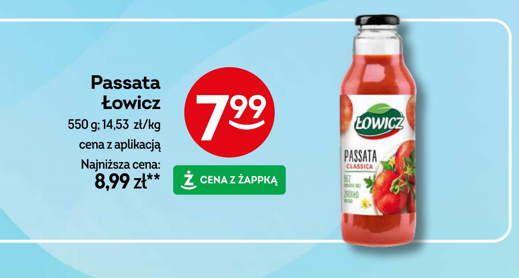 Passata classica Łowicz promocja w Żabka