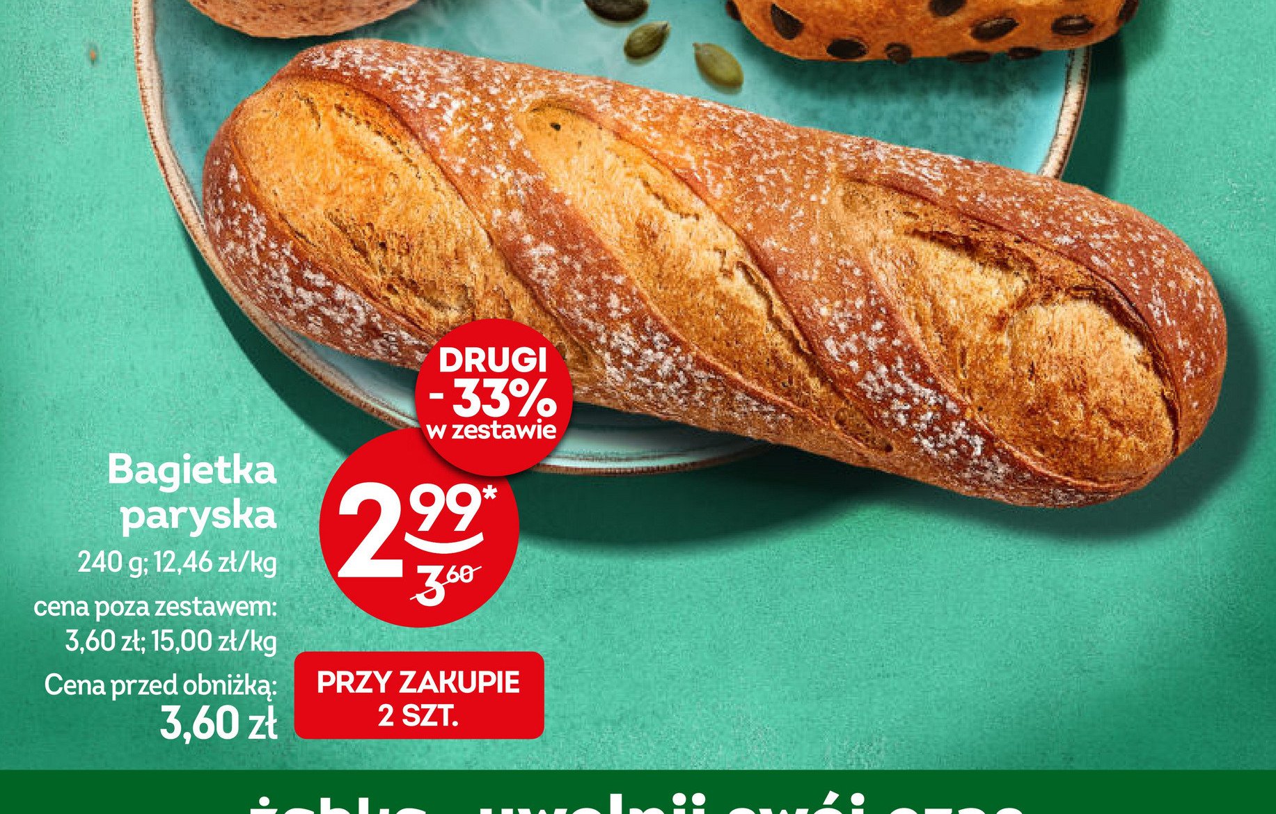 Bagietka paryska promocja w Żabka