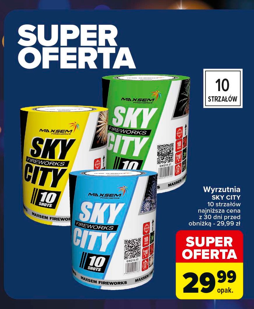 Wyrzutnia sky city MAXSEM promocja