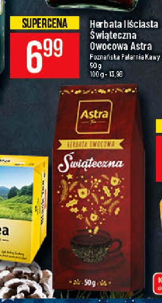Herbata 艣wi膮teczna Astra owocowa Astra tea promocja