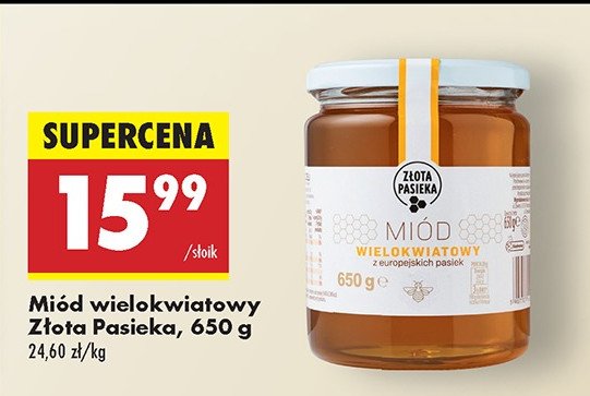 Miód wielokwiatowy Złota pasieka (biedronka) promocja