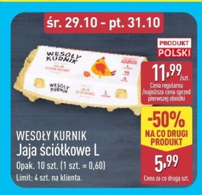 Jaja promocja w Aldi