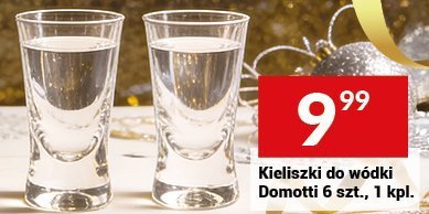 Kieliszki do wódki Domotti 6 szt., 1 kpl. promocja w Twój Market