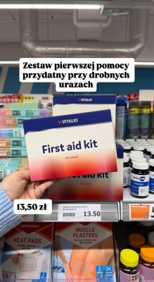 Zestaw pierwszej pomocy Vitalio First aid kit promocja w Action