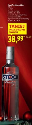 Wódka Stock Prestige promocja w Lidl