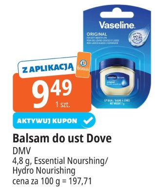 Balsam do ust Dove Hydro Nourshing DMV promocja w Leclerc