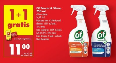 Spray do czyszczenia kuchni Cif cleanboost promocja