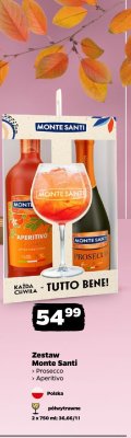 Zestaw Monte Santi Prosecco + Aperitivo promocja w Netto