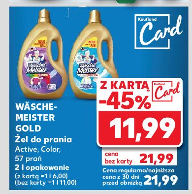 Żel do prania color WASCHE MEISTER promocja