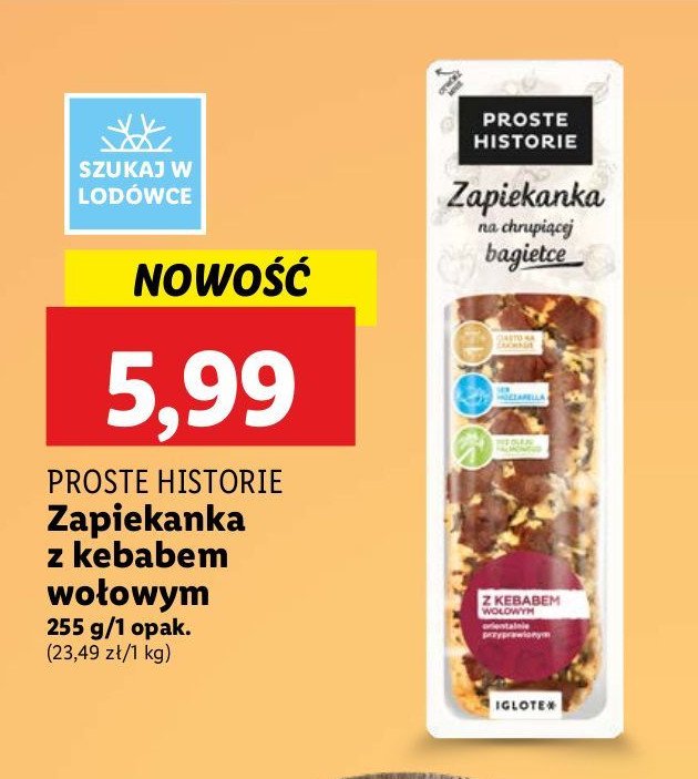 Zapiekanka z kebabem wołowym Iglotex proste historie promocja