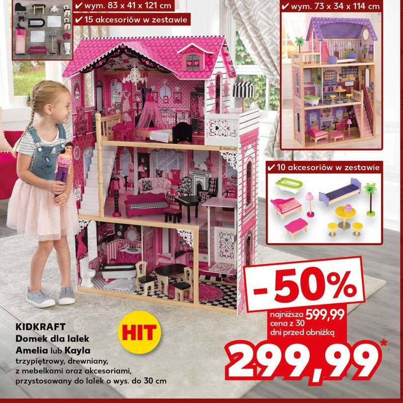 Domek dla lalek kayla Kidkraft promocja w Kaufland