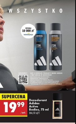 Dezodorant Adidas men active bodies Adidas cosmetics promocja