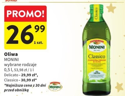 Oliwa MONINI wybrane rodzaje promocja w Intermarche