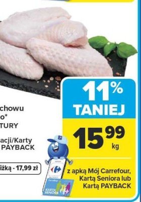 Skrzydła z kurczaka z chowu wybiegowego JAKOŚĆ Z NATURY CARREFOUR promocja w Carrefour Market