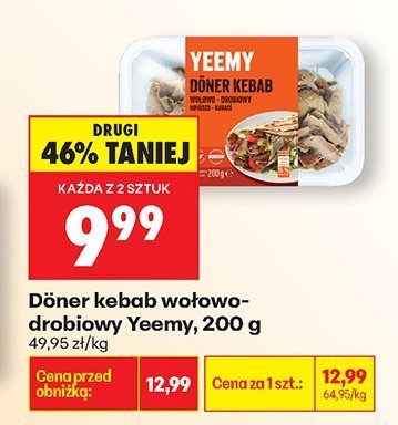 Döner kebab wołowo-drobiowy Yeemy promocja w Biedronka