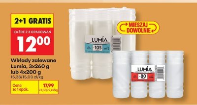 Wkłady zalewane Lumia, 3x260 g lub 4x200 g promocja w Biedronka