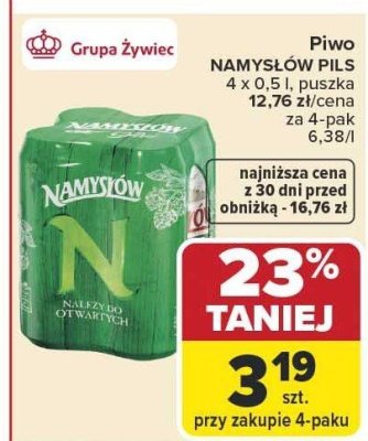Piwo promocja w Carrefour Market