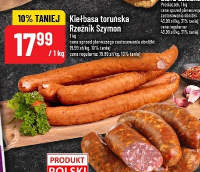 Kiełbasa toruńska Rzeźnik Szymon promocja w POLOmarket