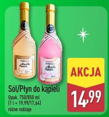 Sól/płyn do kąpieli różne rodzaje promocja w Aldi