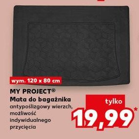 Mata do bagażnika 120 x 80 cm K-classic myproject promocja w Kaufland