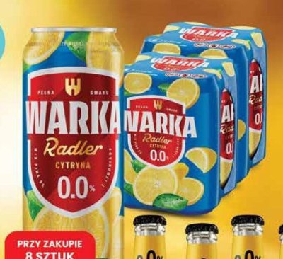 Piwo Warka Radler cytryna puszka 0.0% promocja w Dino
