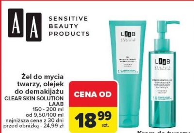 Olejek do demakijażu Clear Skin Solution Laab promocja w Carrefour
