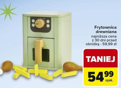 Frytownica drewniana promocja w Carrefour