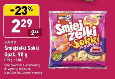 Żelki owocowe Nimm2 śmiejżelki sokki kwaśne promocja
