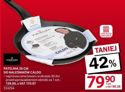 Patelnia 26 cm do naleśników Caldo Zwieger promocja w Selgros