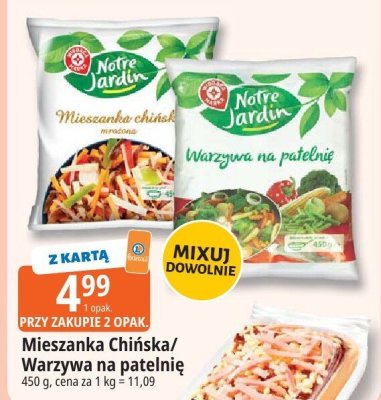 Warzywa mrożone Notre Jardin Mieszanka Chińska promocja w Leclerc