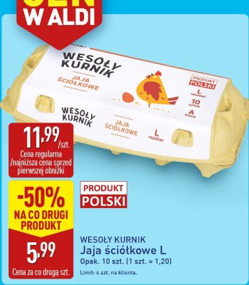 Jaja promocja w Aldi