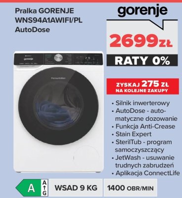 Pralka WNS94A1AWIFI/PL AutoDose promocja w NEONET