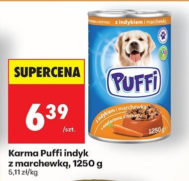 Karma dla psa indyk z marchewką promocja w Biedronka