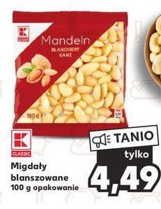Migdały blanszowane K-classic promocja