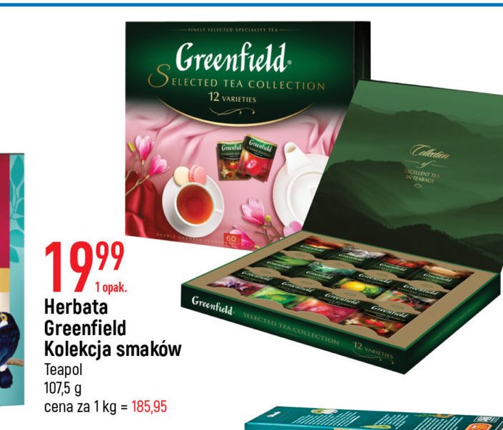 Herbata ekspresowa GREENFIELD promocja