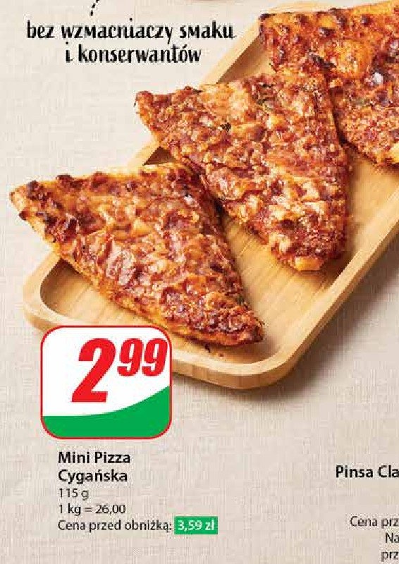 Mini pizza cygańska promocja