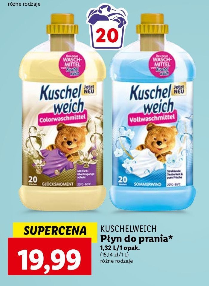 Płyn do prania colorwaschmittel Kuschelweich promocja