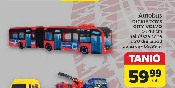 Autobus city volvo 40 cm Dickie toys promocja w Carrefour