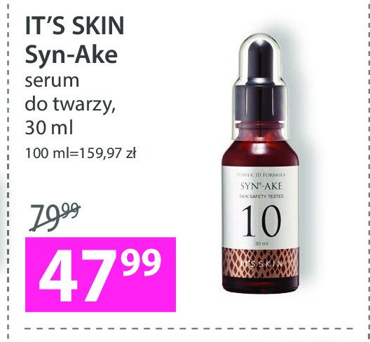 Serum syn-ake 10 It's skin promocja