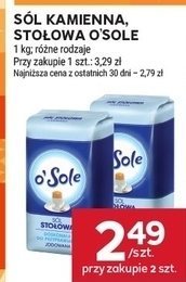 Sól kamienna O'Sole promocja w Stokrotka